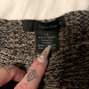 Calvin Klein knit sweater size lg multicolor